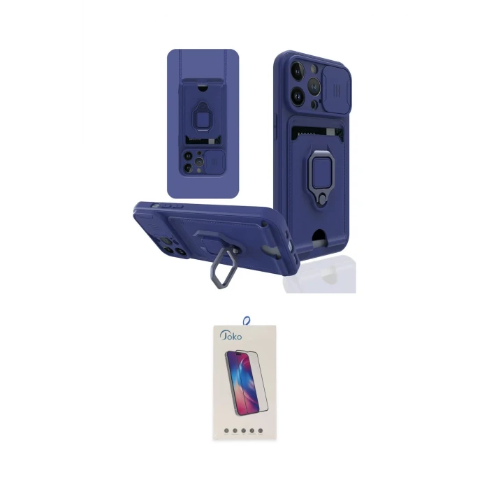 ieg™ iPhone 14 Pro Max Kılıf Vadi Form Prime - Siyah Joko 5D Cam