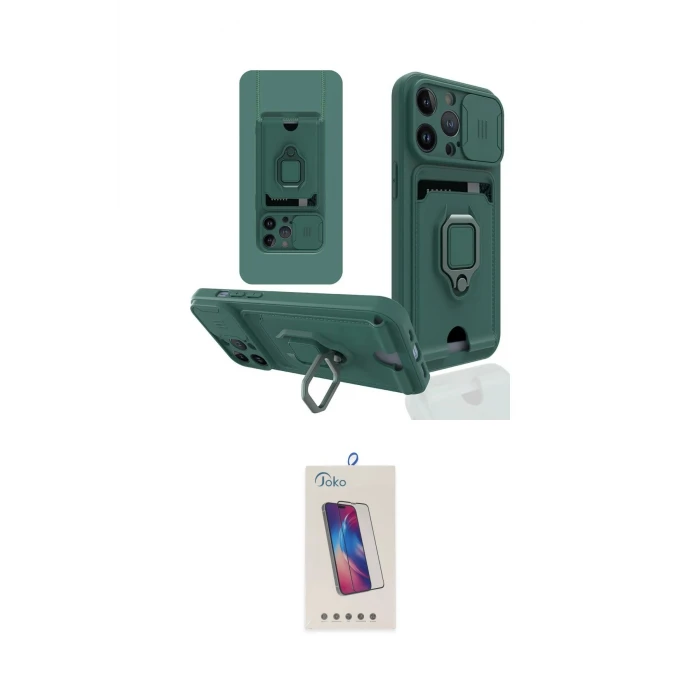 ieg™ iPhone 14 Pro Max Kılıf Vadi Form Prime - Siyah Joko 5D Cam