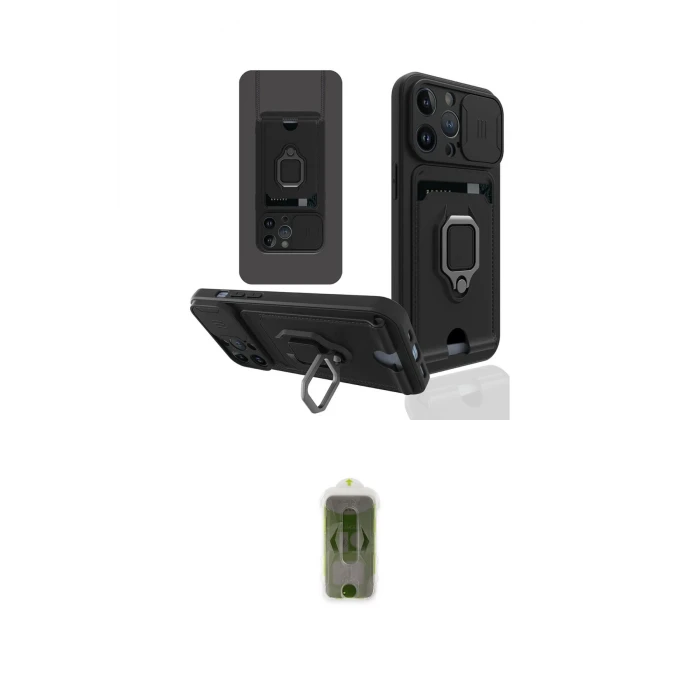 ieg™ iPhone 14 Pro Max Kılıf Vadi Form Prime - Siyah Joko Magic 5D Hayalet Cam