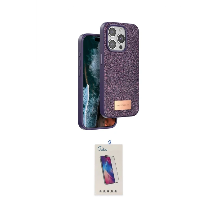 ieg™ iPhone 14 Pro Max Kılıf Vadi Klasik Serisi - Siyah Joko 5D Cam