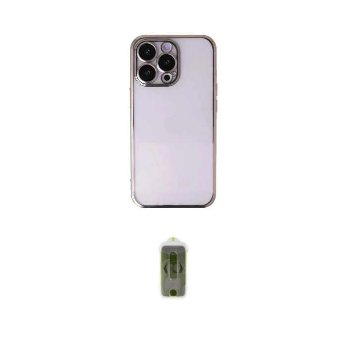 ieg™ iPhone 14 Pro Max Kılıf Vadi Minimal - Siyah Joko Magic 5D Hayalet Cam