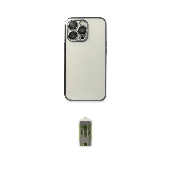 ieg™ iPhone 14 Pro Max Kılıf Vadi Minimal - Siyah Joko Magic 5D Hayalet Cam