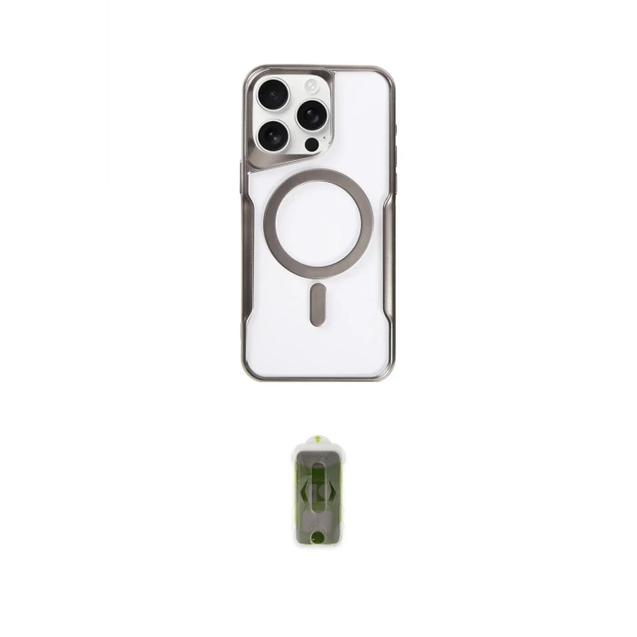 ieg™ iPhone 14 Pro Max Kılıf Yadigar Klasik Özel Seri - Siyah Joko Magic 5D Hayalet Cam