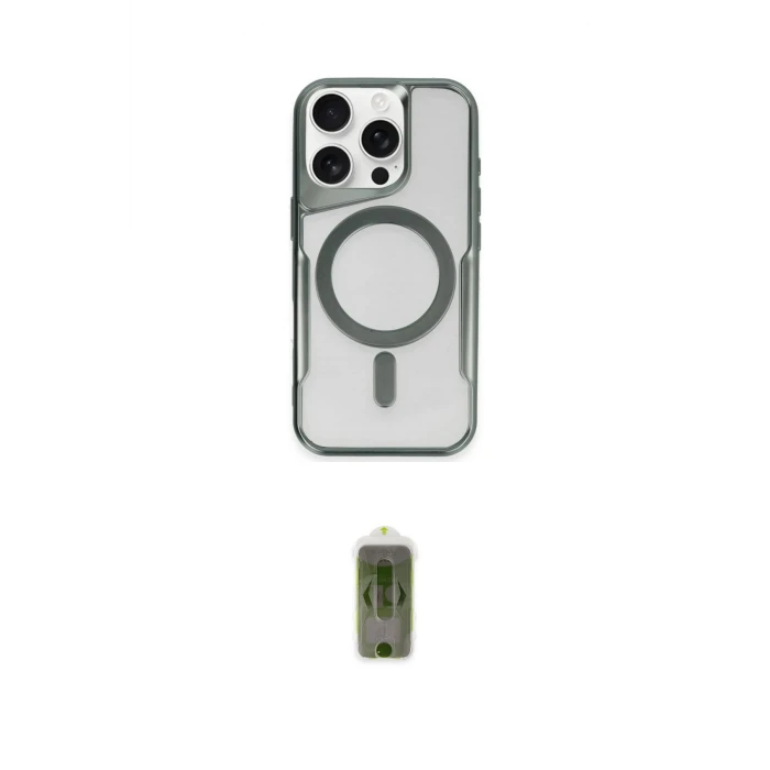 ieg™ iPhone 14 Pro Max Kılıf Yadigar Klasik Özel Seri - Siyah Joko Magic 5D Hayalet Cam