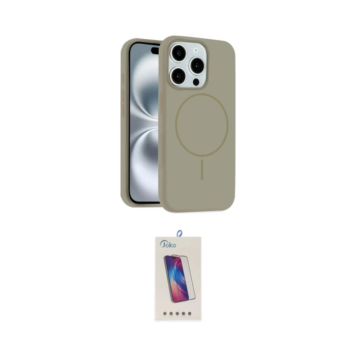 ieg™ iPhone 14 Pro Max Kılıf Yankı Form Serisi - Siyah Joko 5D Cam