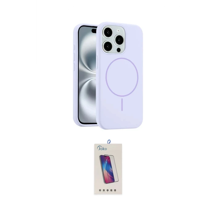 ieg™ iPhone 14 Pro Max Kılıf Yankı Form Serisi - Siyah Joko 5D Cam