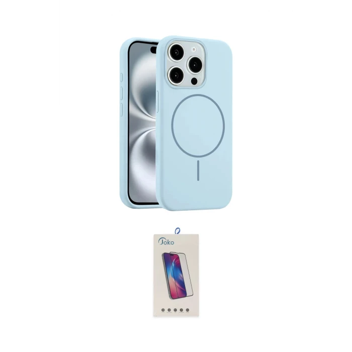 ieg™ iPhone 14 Pro Max Kılıf Yankı Form Serisi - Siyah Joko 5D Cam