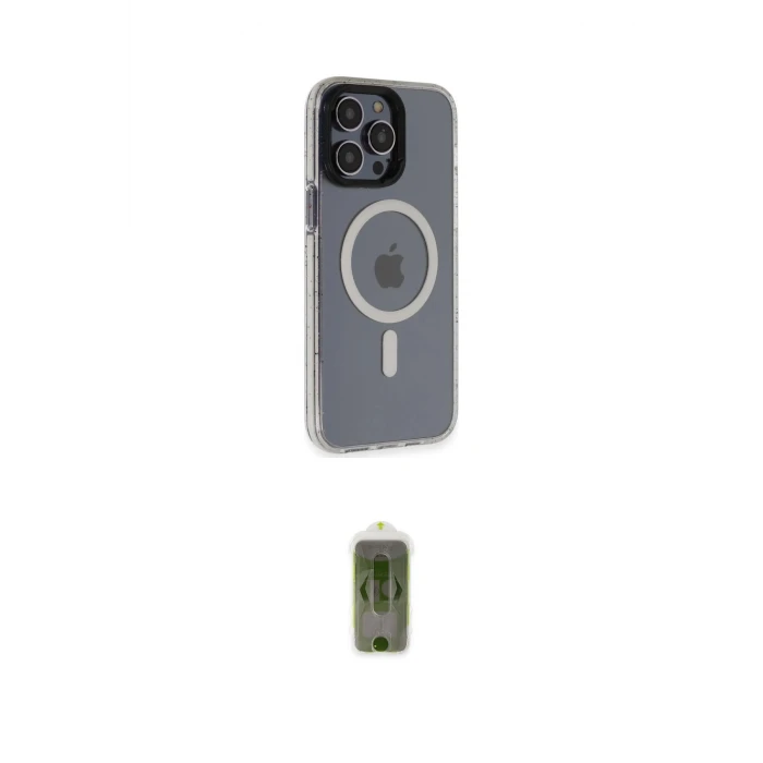 ieg™ iPhone 14 Pro Max Kılıf Yankı Işık Prime - Siyah Joko Magic 5D Hayalet Cam