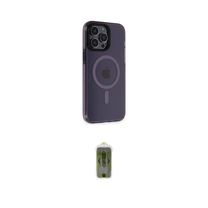 ieg™ iPhone 14 Pro Max Kılıf Yankı Işık Prime - Siyah Joko Magic 5D Hayalet Cam