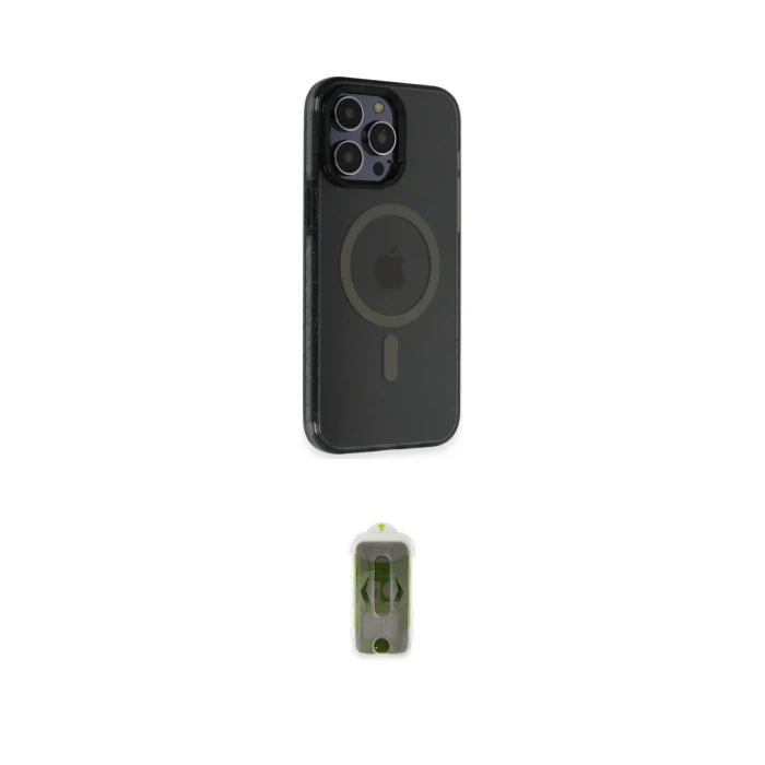 ieg™ iPhone 14 Pro Max Kılıf Yankı Işık Prime - Siyah Joko Magic 5D Hayalet Cam