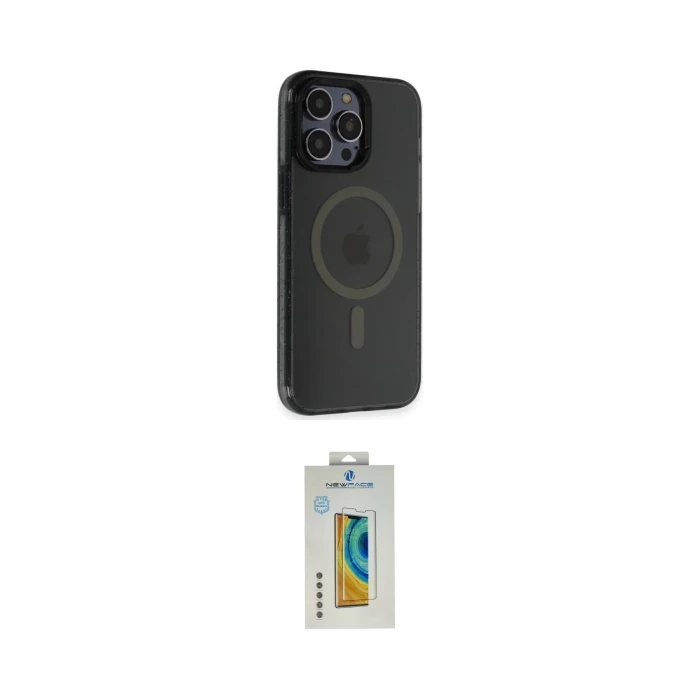 ieg™ iPhone 14 Pro Max Kılıf Yankı Işık Prime - Siyah Polymer Nano Ekran Koruyucu