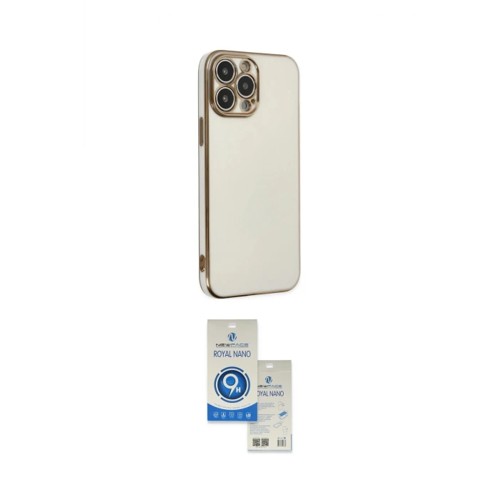 ieg™ iPhone 14 Pro Max Kılıf Yankı Serisi - Şeffaf Royal Nano Ekran Koruyucu