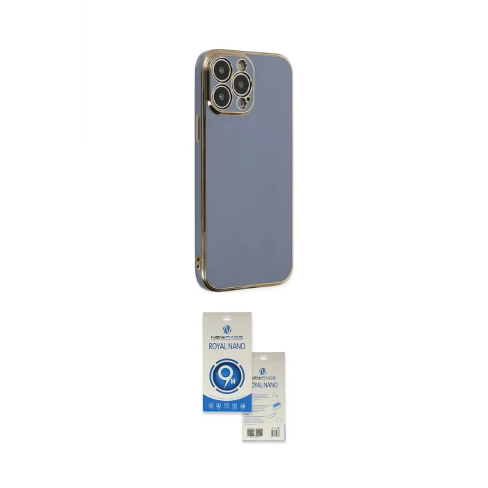 ieg™ iPhone 14 Pro Max Kılıf Yankı Serisi - Şeffaf Royal Nano Ekran Koruyucu