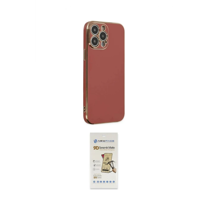 ieg™ iPhone 14 Pro Max Kılıf Yankı Serisi - Siyah Mat Seramik Nano Ekran Koruyucu