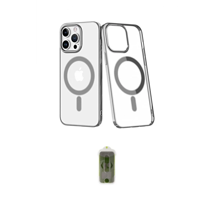 ieg™ iPhone 14 Pro Max Kılıf Yörünge Minimal - Siyah Joko Magic 5D Hayalet Cam
