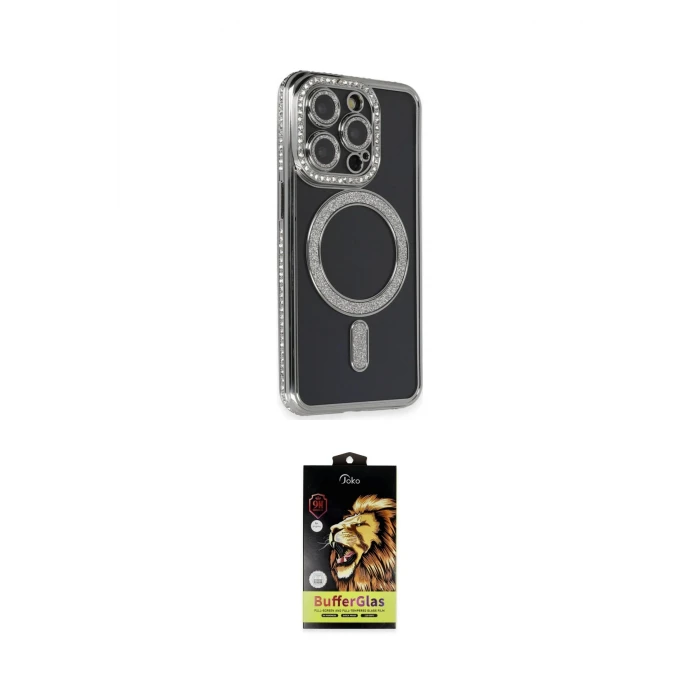 ieg™ iPhone 14 Pro Max Kılıf Zirve Doku Prime - Siyah Buffer Cam Ekran Koruyucu