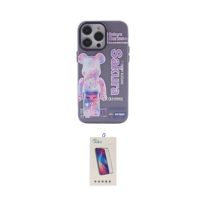 ieg™ iPhone 14 Pro Max Kılıf Zirve Form Özel Seri - Siyah Joko 5D Cam