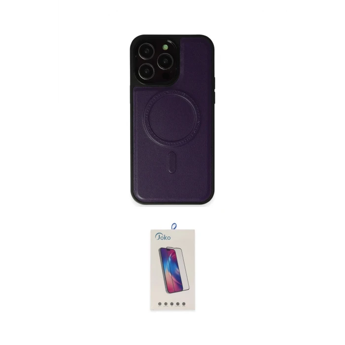 ieg™ iPhone 14 Pro Max Kılıf Zirve Işık Serisi - Siyah Joko 5D Cam
