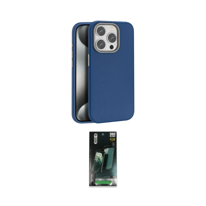 ieg™ iPhone 14 Pro Max Kılıf Zirve Modern Prime - Şeffaf 360 Full Body Arka Koruyucu