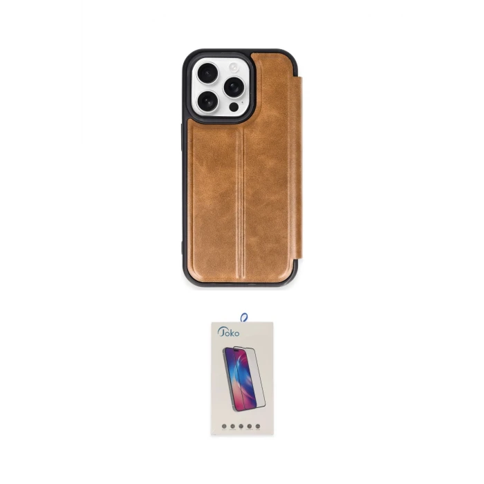 ieg™ iPhone 14 Pro Max Kılıf Zirve Yansıma Serisi - Siyah Joko 5D Cam