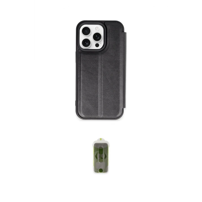 ieg™ iPhone 14 Pro Max Kılıf Zirve Yansıma Serisi - Siyah Joko Magic 5D Hayalet Cam