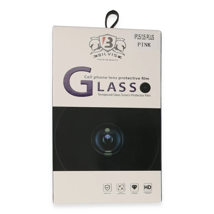 ieg™  iPhone 15 Bilvis Titan Kamera Lens - Pembe