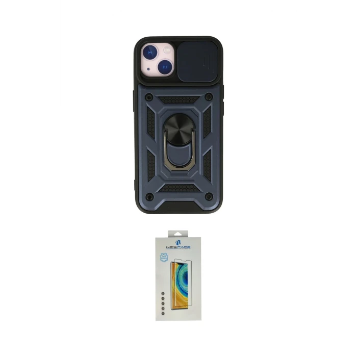 ieg™ iPhone 15 Kılıf Ahenk Klasik - Siyah Polymer Nano Ekran Koruyucu