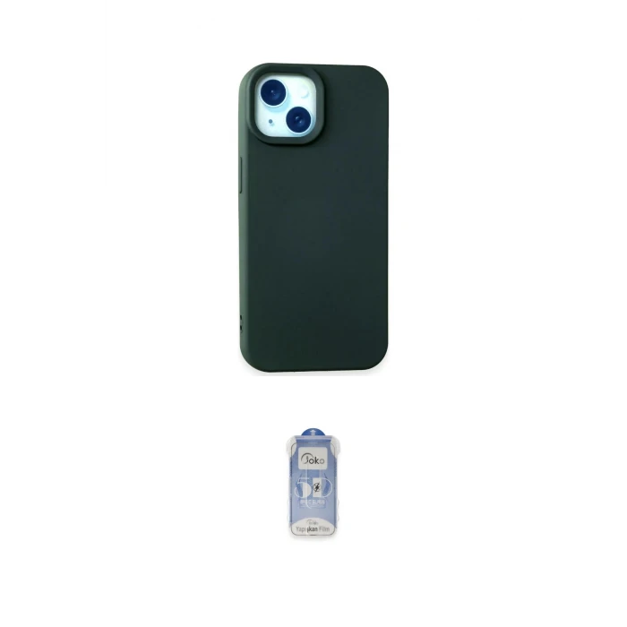 ieg™ iPhone 15 Kılıf Ahenk Serisi - Siyah Joko Magic 5D Cam