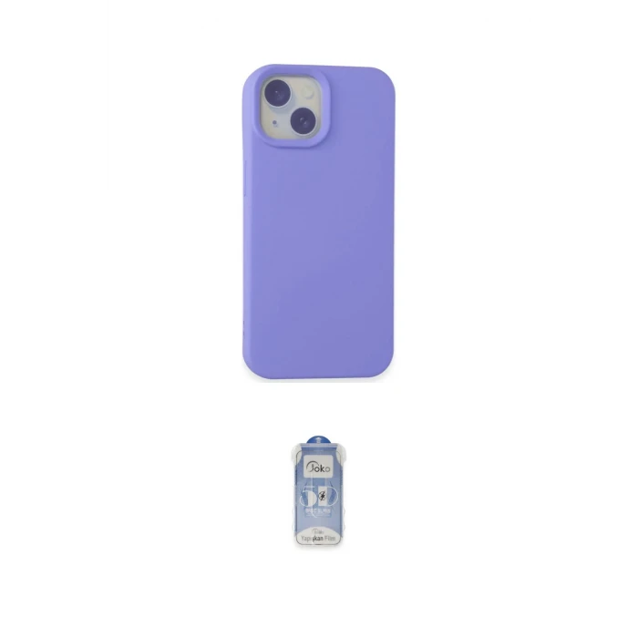 ieg™ iPhone 15 Kılıf Ahenk Serisi - Siyah Joko Magic 5D Cam