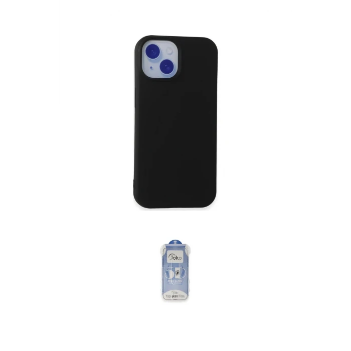 ieg™ iPhone 15 Kılıf Ahenk Serisi - Siyah Joko Magic 5D Cam