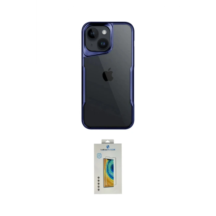 ieg™ iPhone 15 Kılıf Akış Çizgi Koleksiyonu - Siyah Polymer Nano Ekran Koruyucu