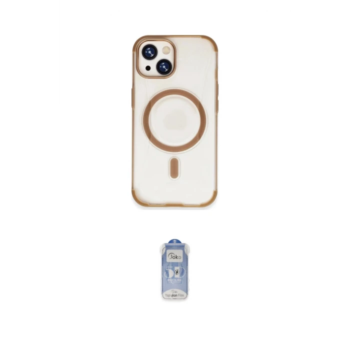 ieg™ iPhone 15 Kılıf Eksen Klasik Koleksiyonu - Siyah Joko Magic 5D Cam