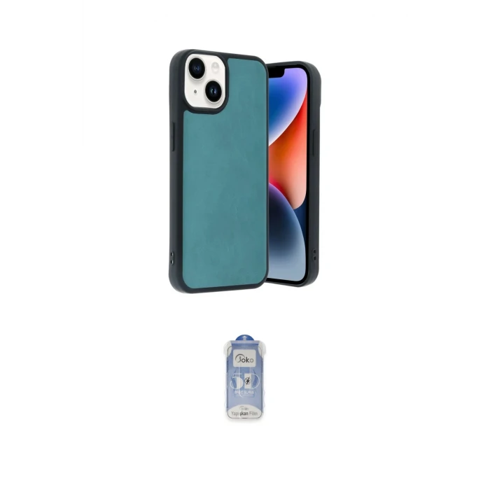 ieg™ iPhone 15 Kılıf Kıvılcım Işık Serisi - Siyah Joko Magic 5D Cam