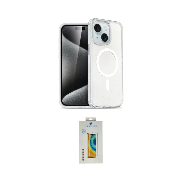 ieg™ iPhone 15 Kılıf Nova Asil Prime - Siyah Polymer Nano Ekran Koruyucu