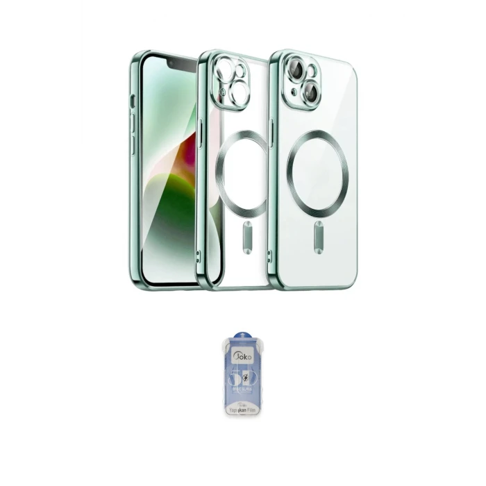 ieg™ iPhone 15 Kılıf Nova Işık Özel Seri - Siyah Joko Magic 5D Cam