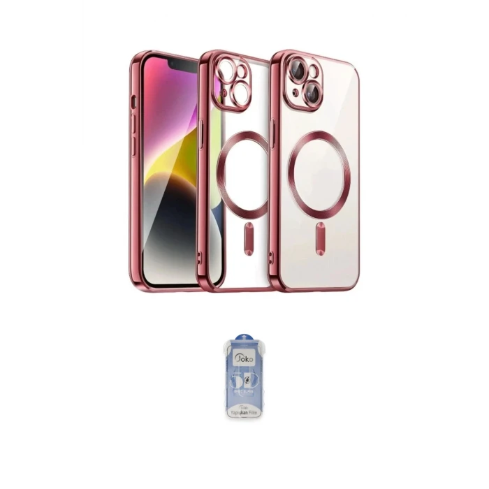 ieg™ iPhone 15 Kılıf Nova Işık Özel Seri - Siyah Joko Magic 5D Cam