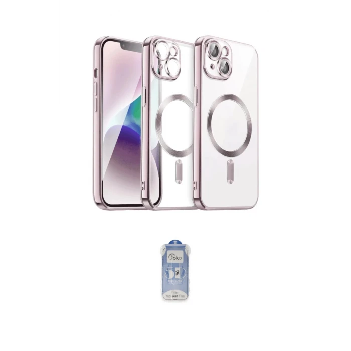 ieg™ iPhone 15 Kılıf Nova Işık Özel Seri - Siyah Joko Magic 5D Cam