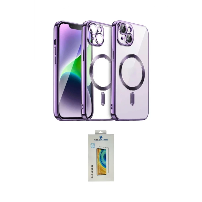 ieg™ iPhone 15 Kılıf Nova Işık Özel Seri - Siyah Polymer Nano Ekran Koruyucu