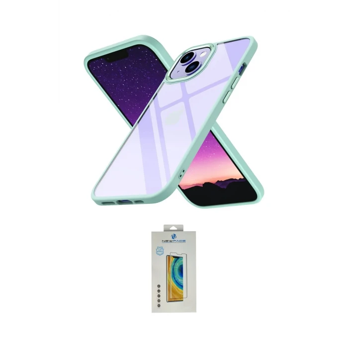 ieg™ iPhone 15 Kılıf Nova Işık Serisi - Siyah Polymer Nano Ekran Koruyucu