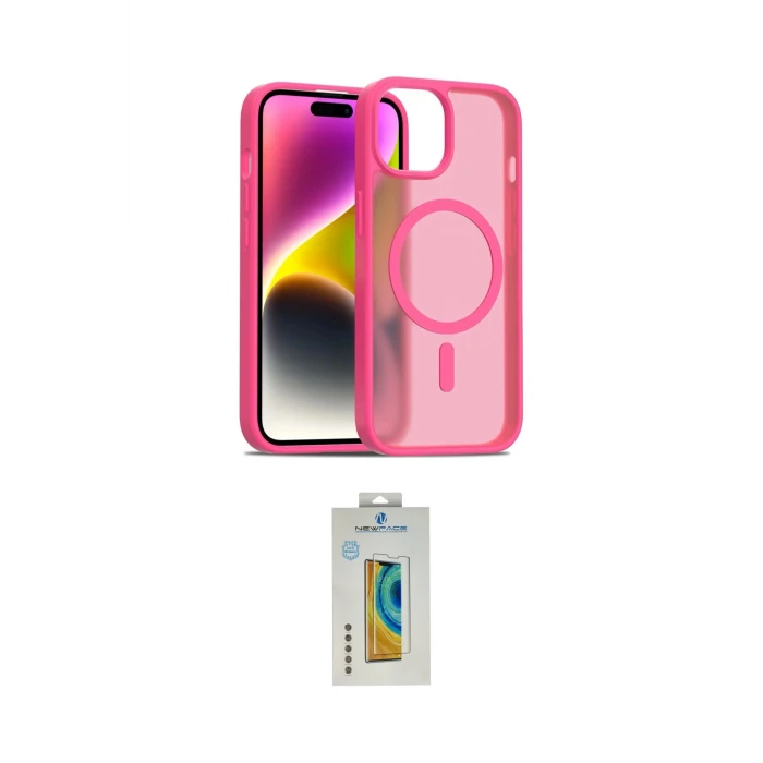 ieg™ iPhone 15 Kılıf Siluet Minimal Prime - Siyah Polymer Nano Ekran Koruyucu