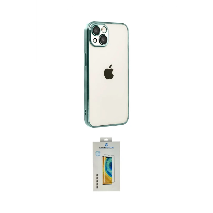 ieg™ iPhone 15 Kılıf Vadi Minimal - Siyah Polymer Nano Ekran Koruyucu