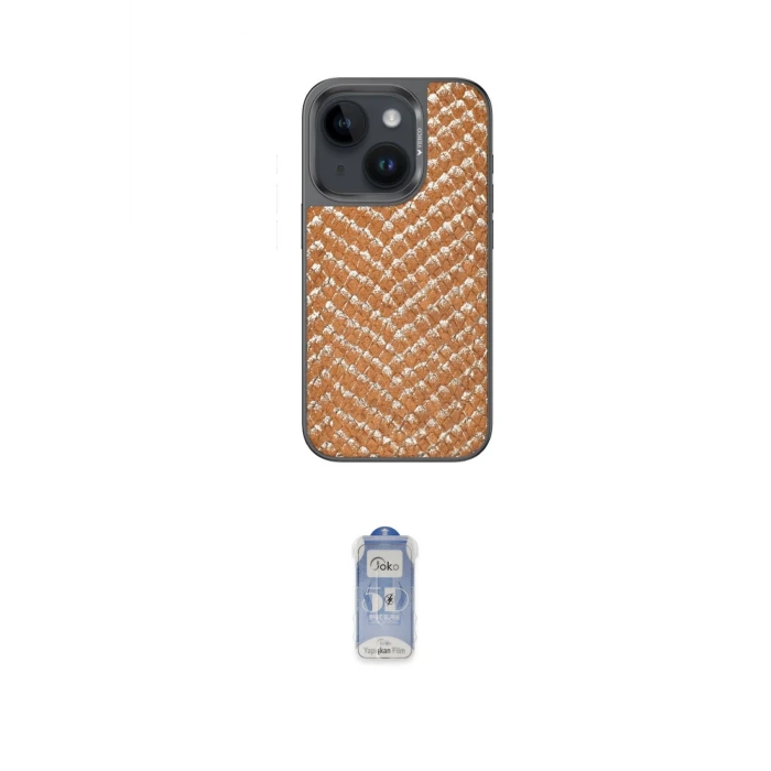 ieg™ iPhone 15 Kılıf Vadi Özel Seri - Siyah Joko Magic 5D Cam