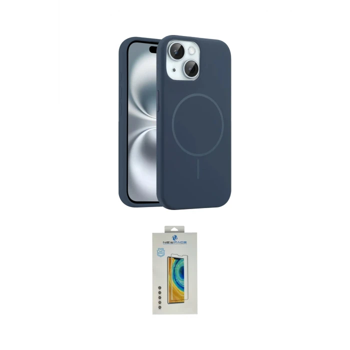 ieg™ iPhone 15 Kılıf Yankı Form Serisi - Siyah Polymer Nano Ekran Koruyucu