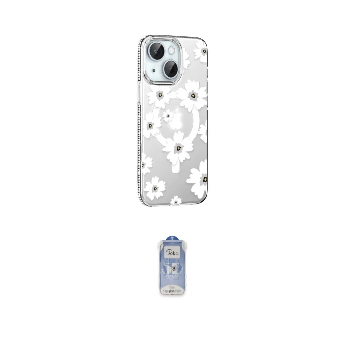 ieg™ iPhone 15 Kılıf Yörünge Işık Prime - Siyah Joko Magic 5D Cam