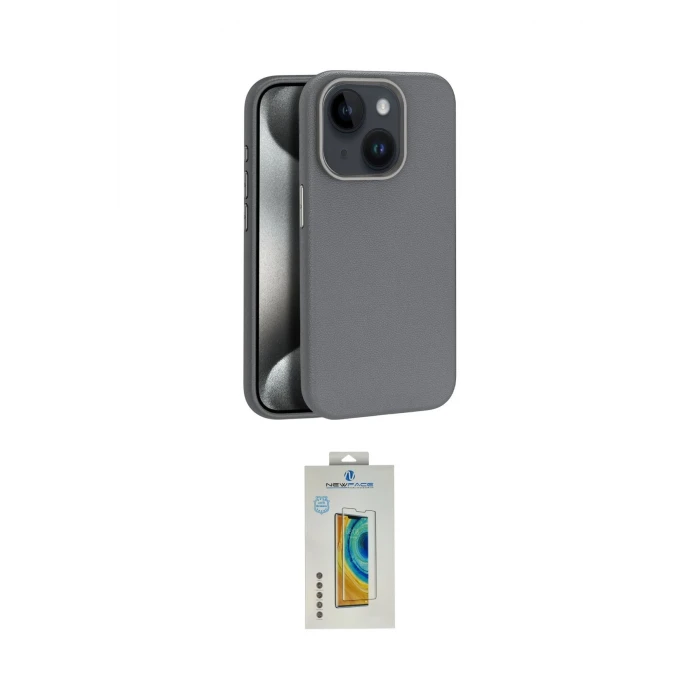 ieg™ iPhone 15 Kılıf Zirve Modern Prime - Siyah Polymer Nano Ekran Koruyucu