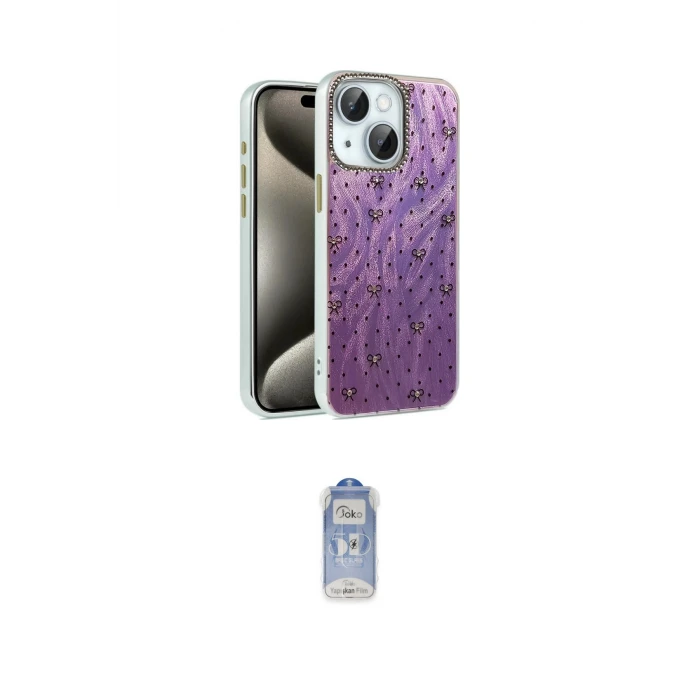 ieg™ iPhone 15 Plus Kılıf Zirve Modern Prime - Siyah Joko Magic 5D Cam
