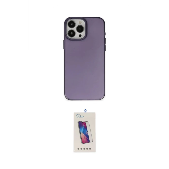 ieg™ iPhone 15 Pro Kılıf Ahenk Çizgi Prime - Siyah Joko 5D Cam