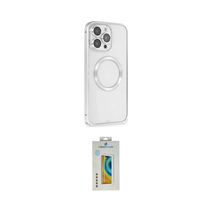 ieg™ iPhone 15 Pro Kılıf Ahenk Işık Serisi - Siyah Polymer Nano Ekran Koruyucu