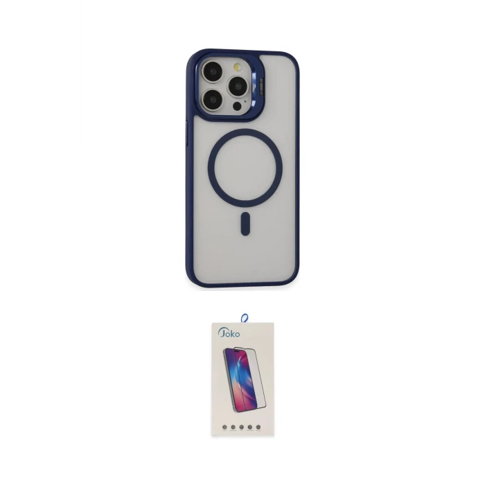 ieg™ iPhone 15 Pro Kılıf Ahenk Klasik Özel Seri - Siyah Joko 5D Cam