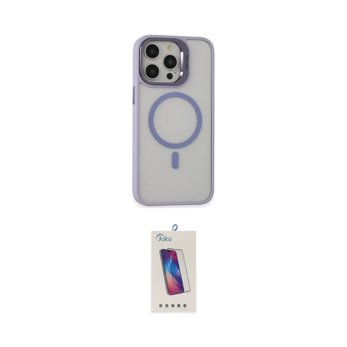 ieg™ iPhone 15 Pro Kılıf Ahenk Klasik Özel Seri - Siyah Joko 5D Cam